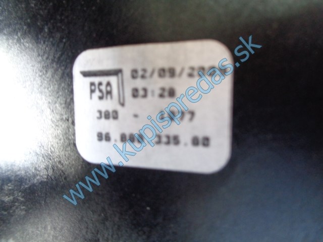 radiaca páka na citroen c3 picasso 1,4I, 9688833580